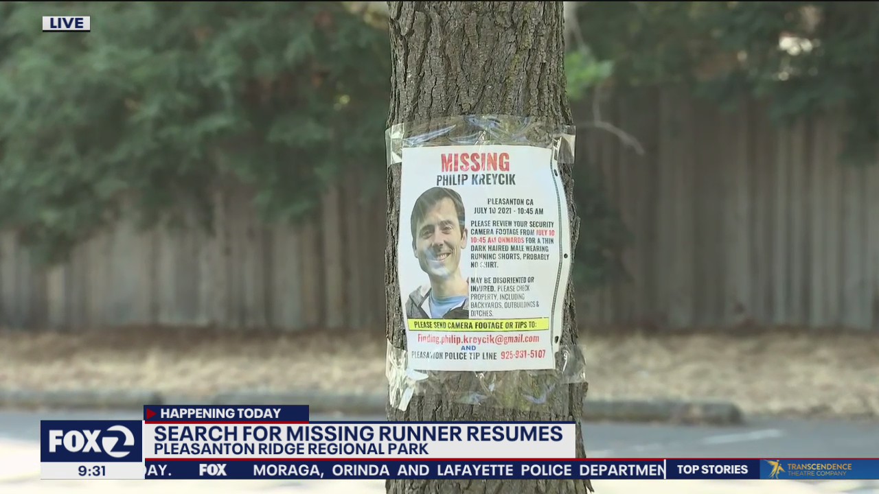 Search for missing runner Philip Kreycik continues
