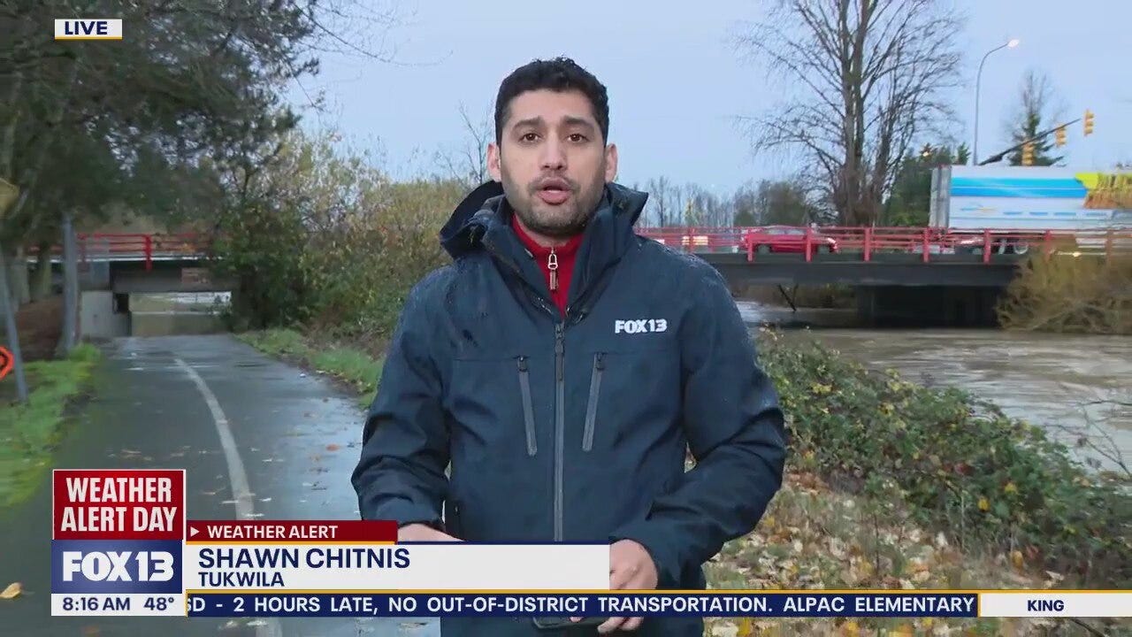 Monitoring flood levels in Tukwila, WA after levee failure