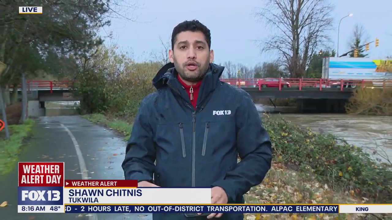 Monitoring flood levels in Tukwila, WA after levee failure