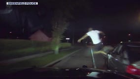 Fleeing driver jumps from moving car
