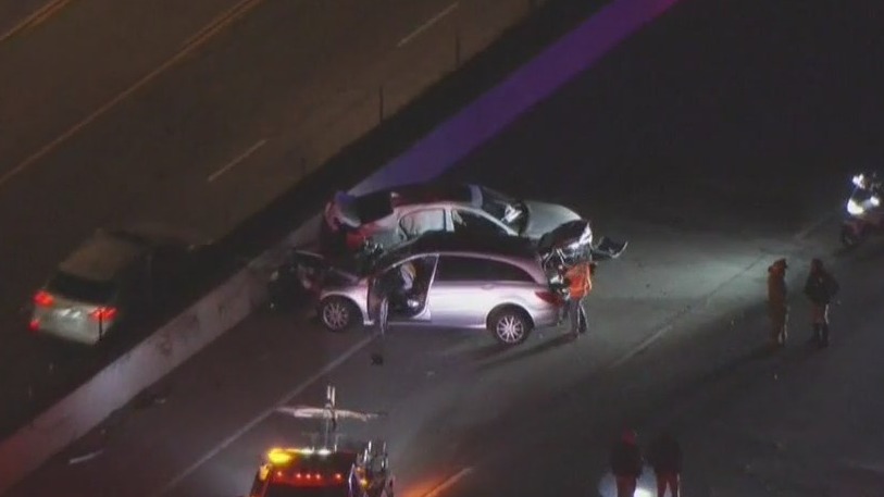 Woman, dog killed in 405 crash | FOX 11 Los Angeles