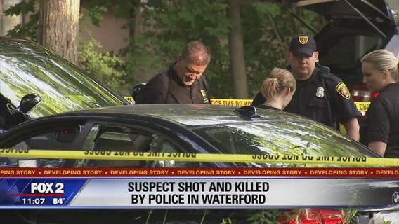 Man fatally shot by Waterford police after violent rampage threatening family