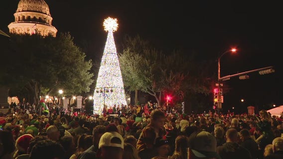 Lighting of Texas State Capitol Christmas tree