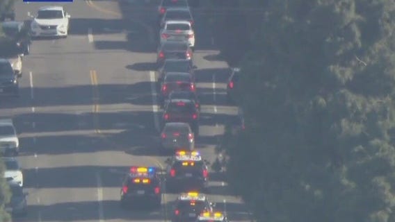 Half-hour LA police chase during rush hour