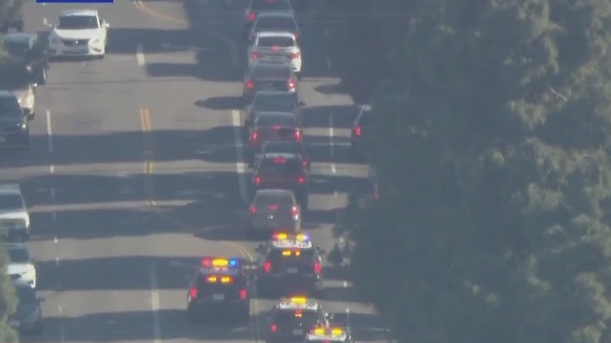 Half-hour LA police chase during rush hour