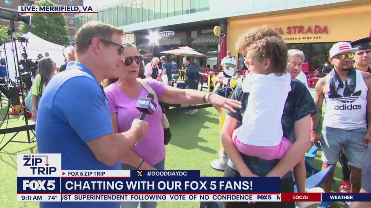 Zip Trip to Merrifield: Chatting with Fox 5 fans