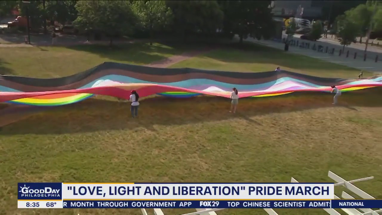 Largest pride flag in Philadelphia history unveiled