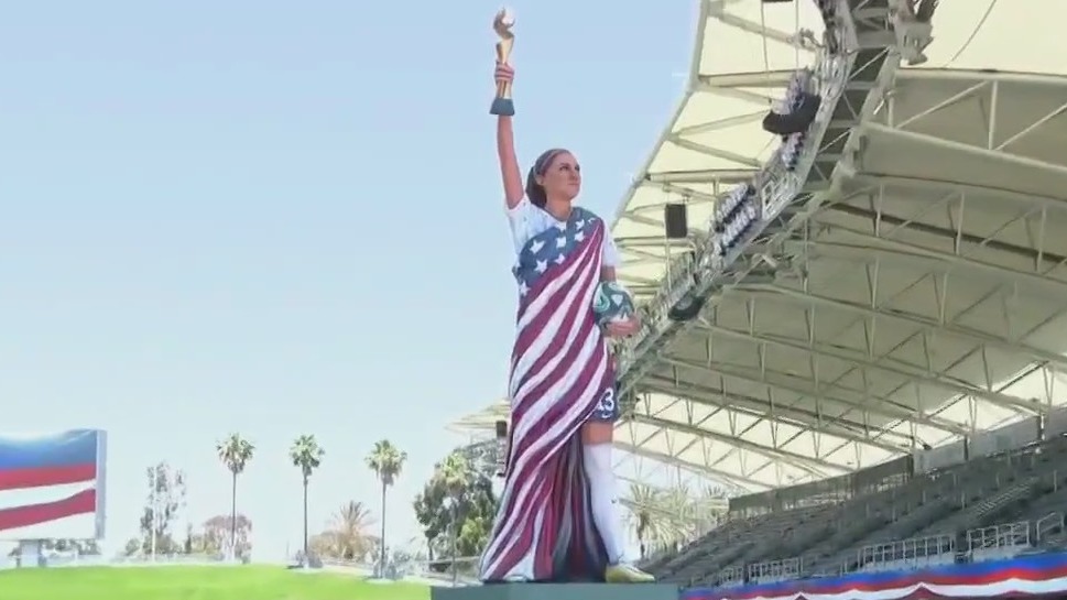 USWNT's Alex Morgan statue unveiled