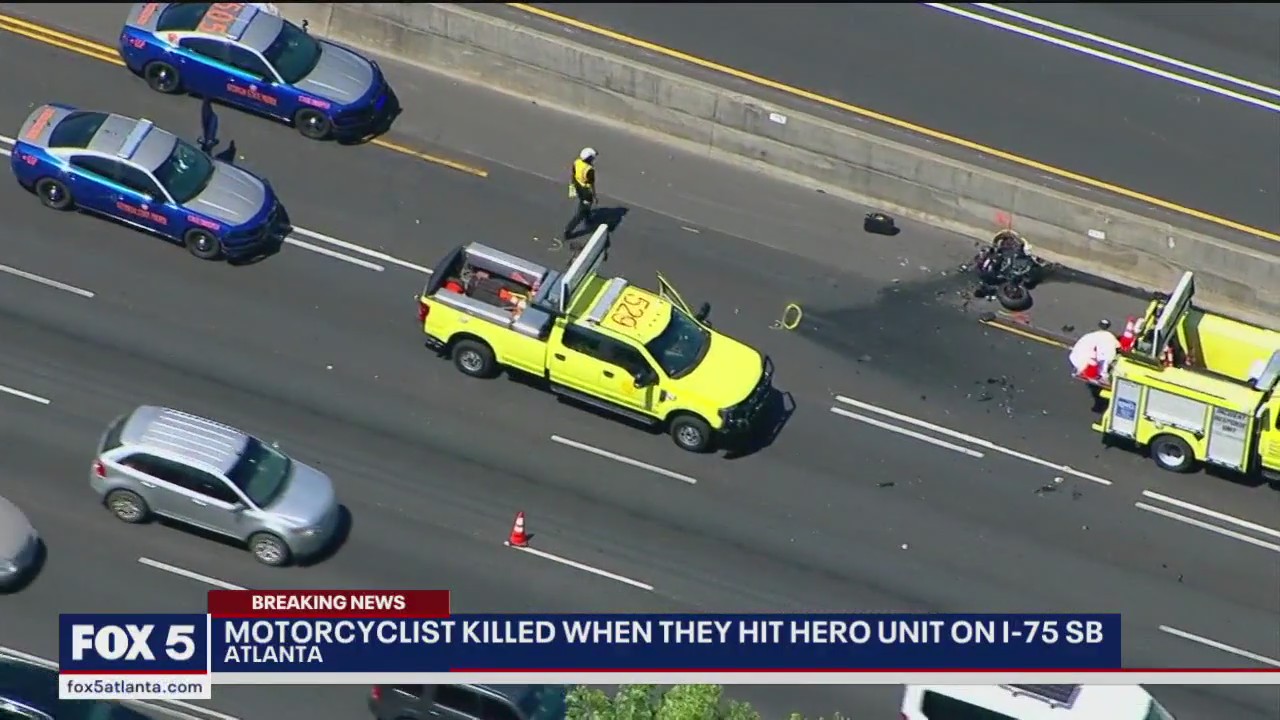Motorcyclist killed in I-75 crash | FOX 5 Atlanta