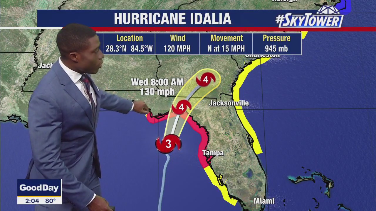 Hurricane Idalia upgrades to Cat 3 in 2 a.m. update