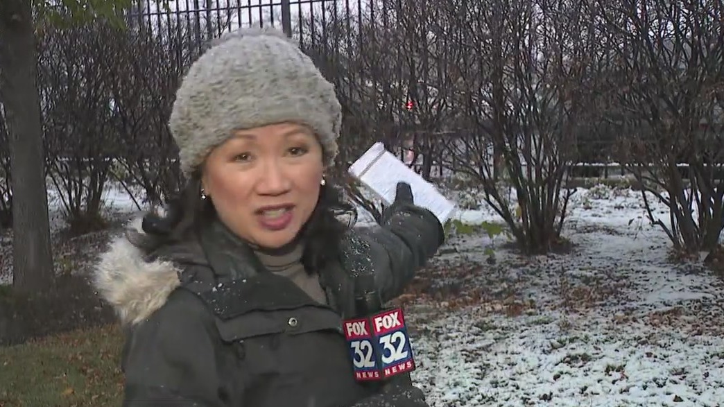Chicagoans react to first measurable snowfall of the season