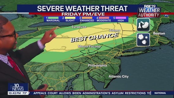 Weather Authority: 10 p.m. Thursday forecast