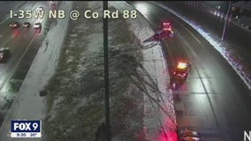 Twin Cities roads remain wet with less ice Tuesday evening