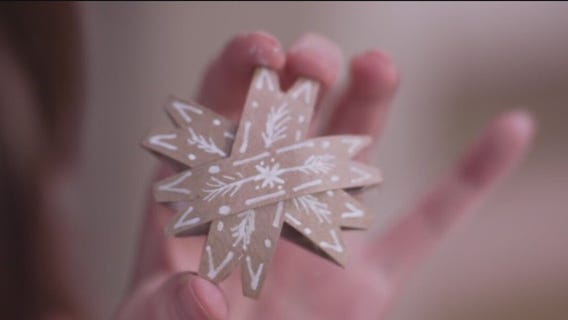 Holiday DIY: Mini star ornaments