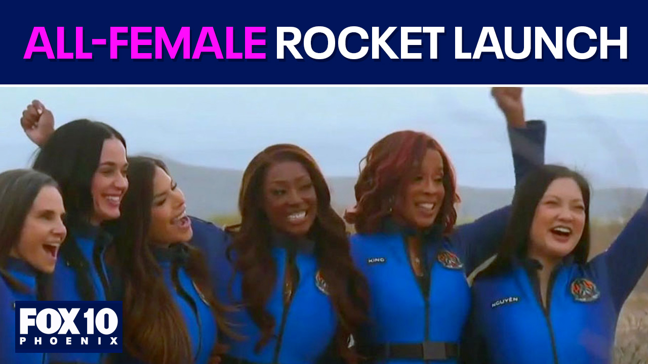 Katy Perry, 5 others launched into space