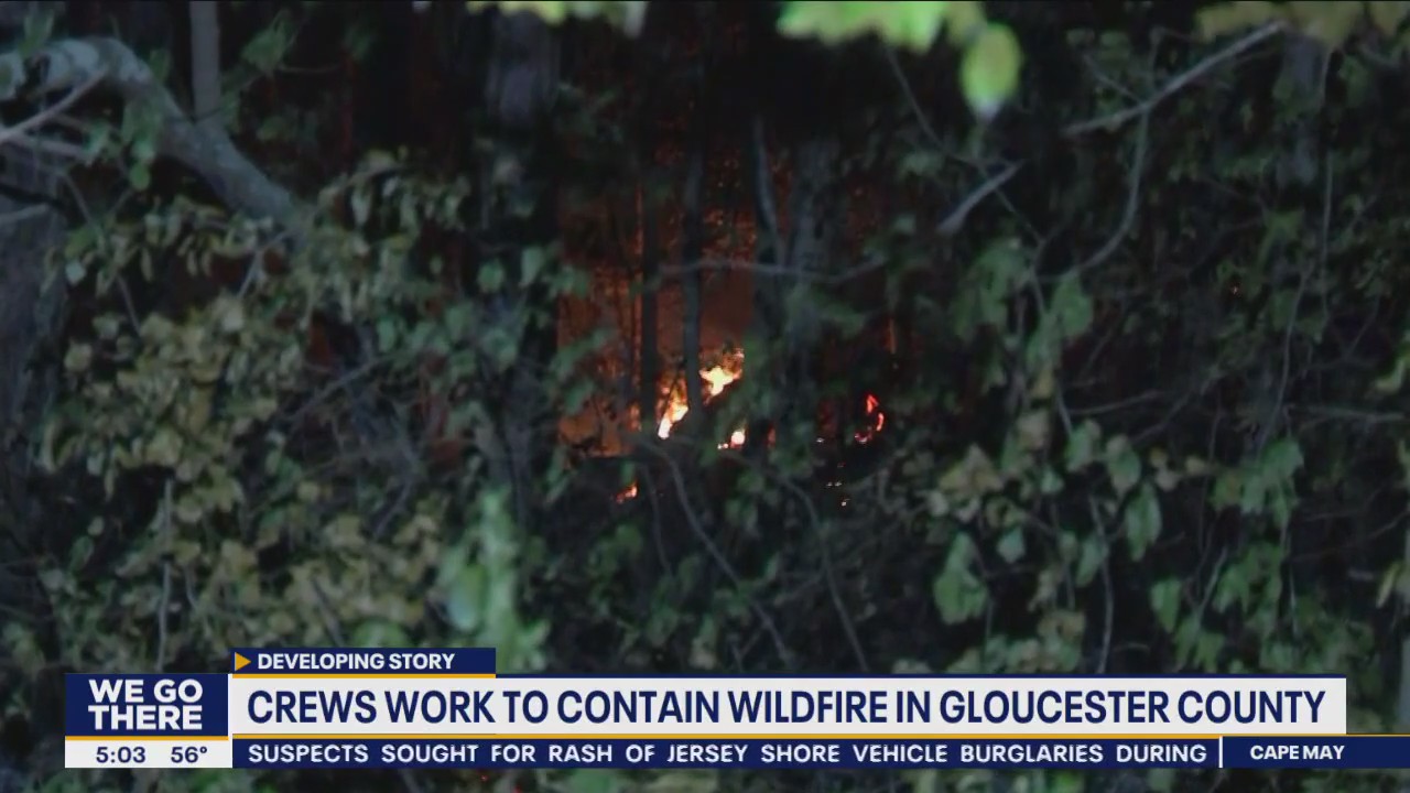 Crews working to contain wildfire in Gloucester County