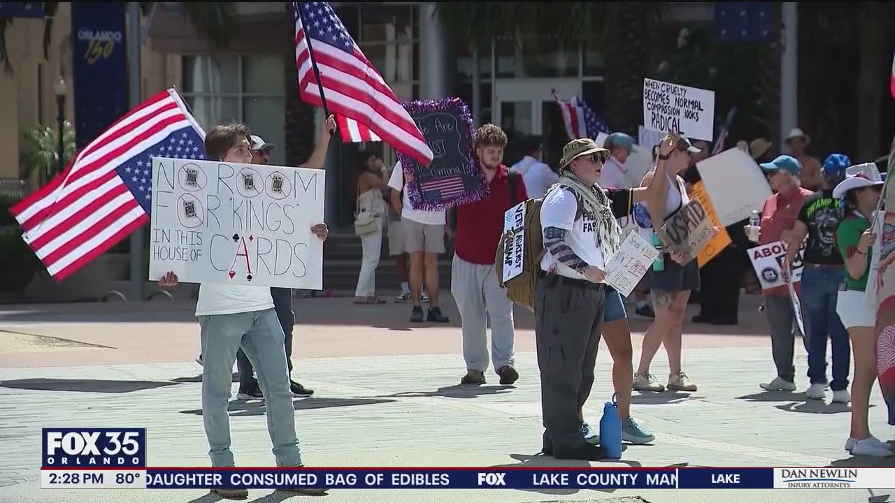 No Kings Day protests in Downtown Orlando tomorrow