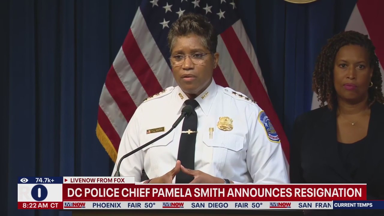 DC police chief Pamela Smith announces resignation | LiveNOW from FOX