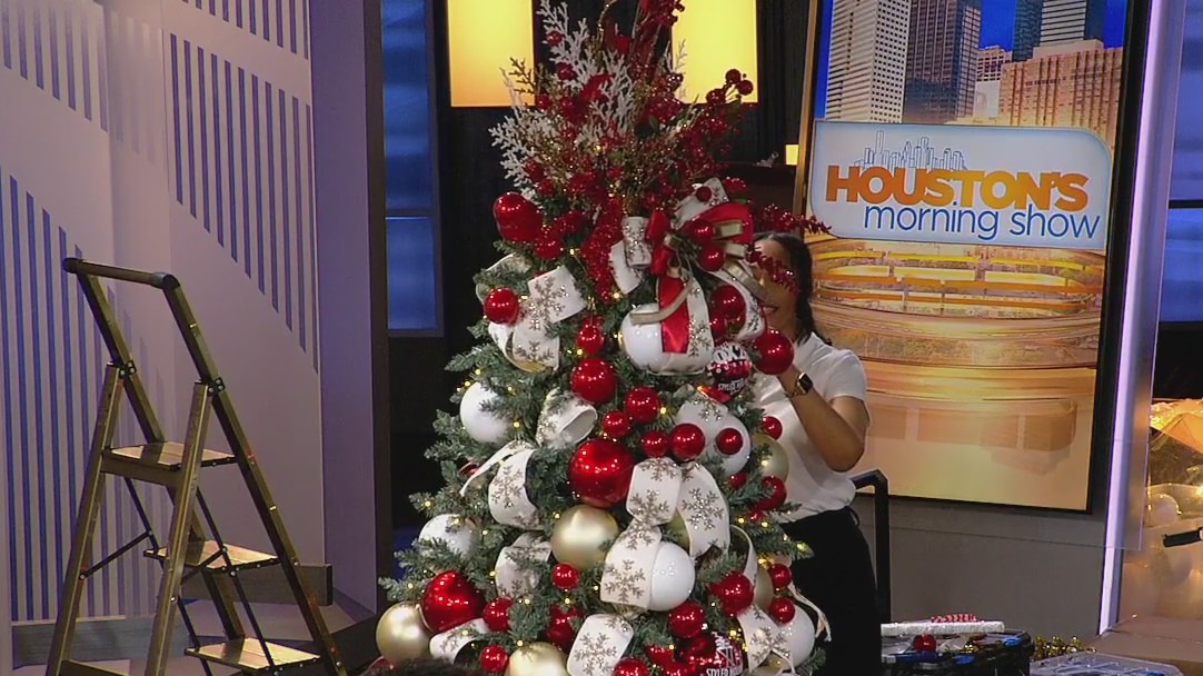 Trimming the FOX 26 Christmas tree!