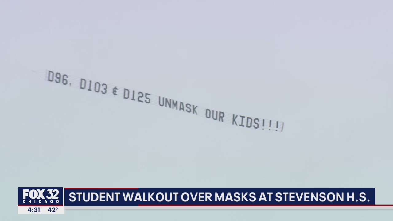 Stevenson High School students walk out over mask mandate