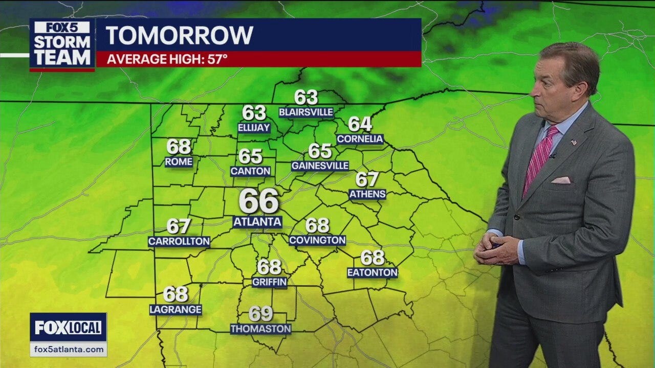 Weekend weather forecast