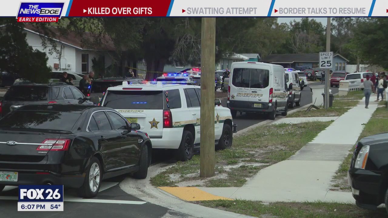 Siblings fighting over Christmas presents ends in shooting