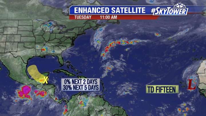 Tuesday's tropical weather forecast