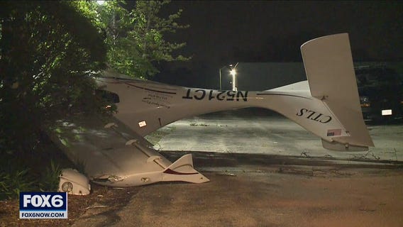 Plane crashed in Racine, hit building