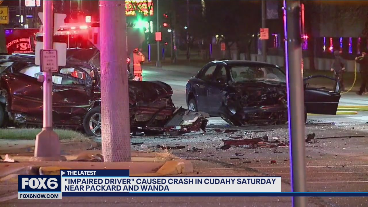 Cudahy impaired driver caused crash, police say