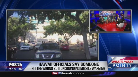 Hawaii incoming missile false alarm What's Your Point?