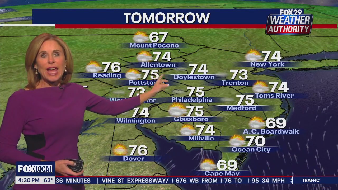 Weather Authority: Monday 4pm forecast