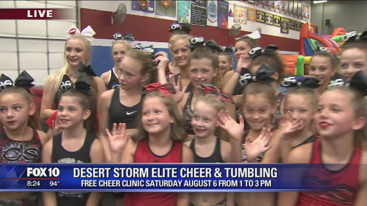 Desert Storm Elite cheer and tumbling auditions
