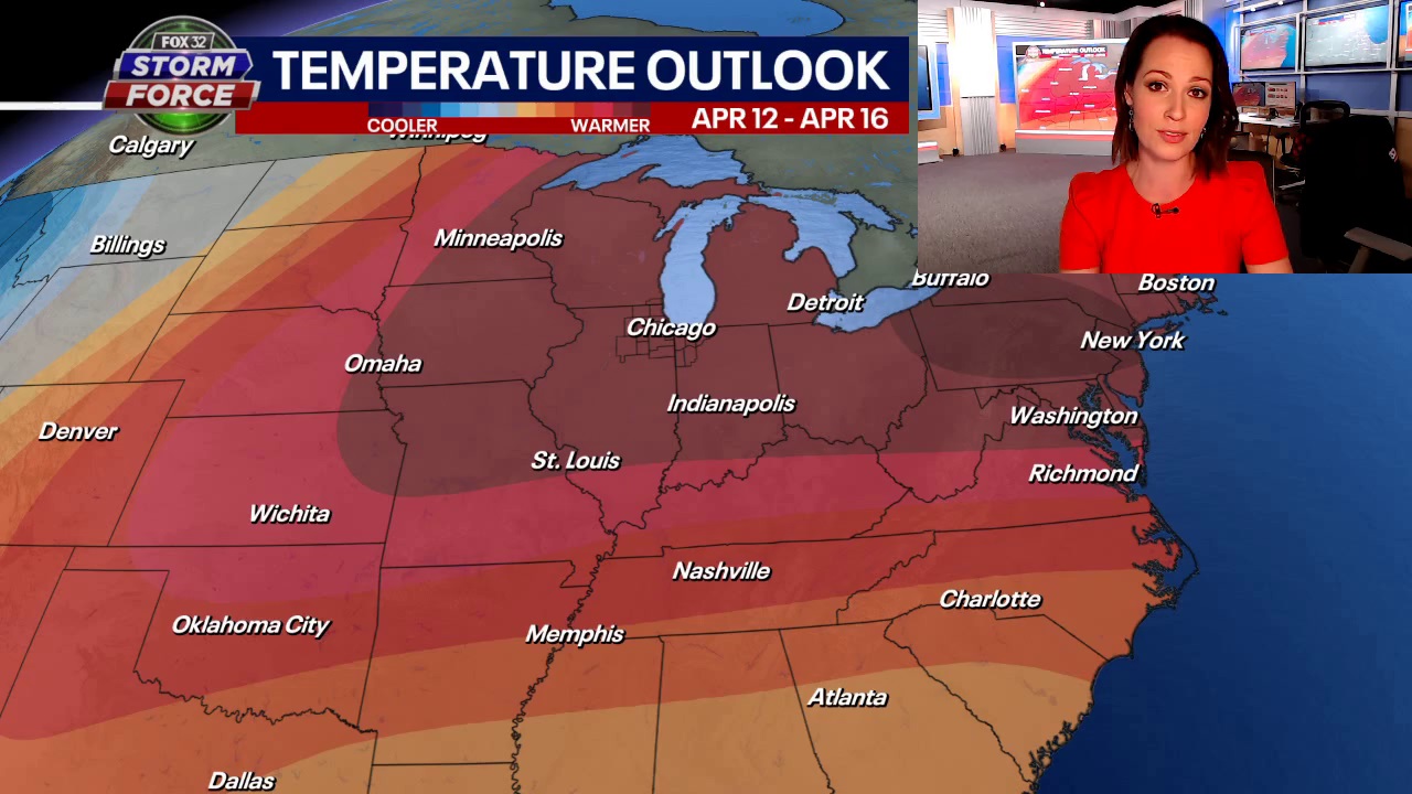 Some parts of the Chicago area could hit 80 next week