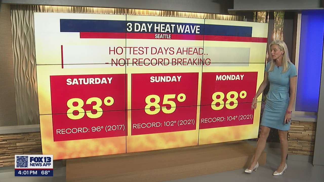 Three day heat wave for Western Washington
