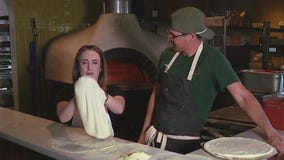 Making pizza at Loudmouth