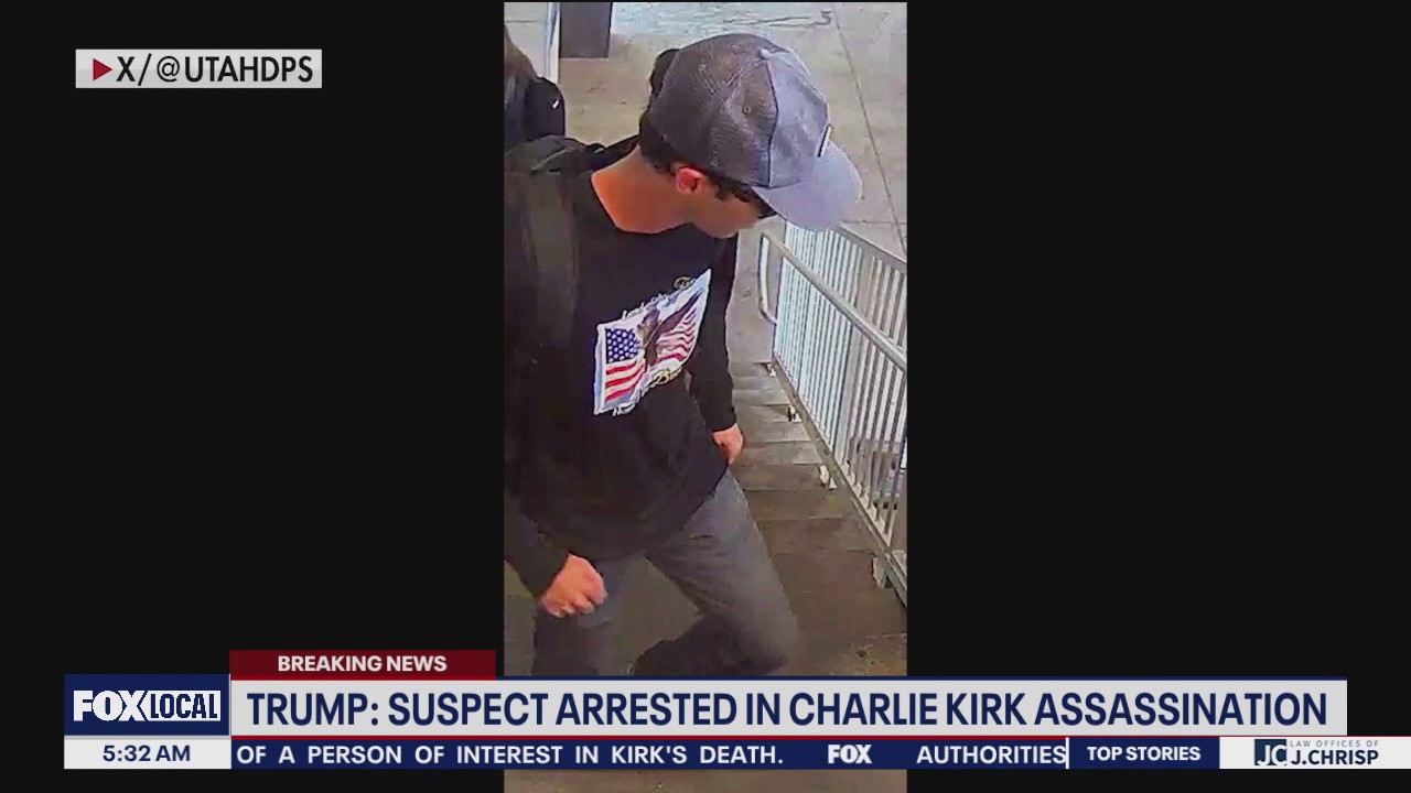 Trump says Charlie Kirk suspect in custody