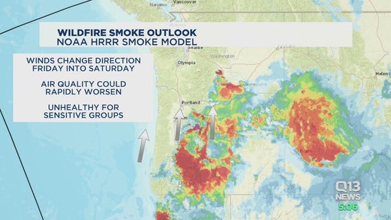 Tracking smoke as wildfires rage in Washington, Oregon, California