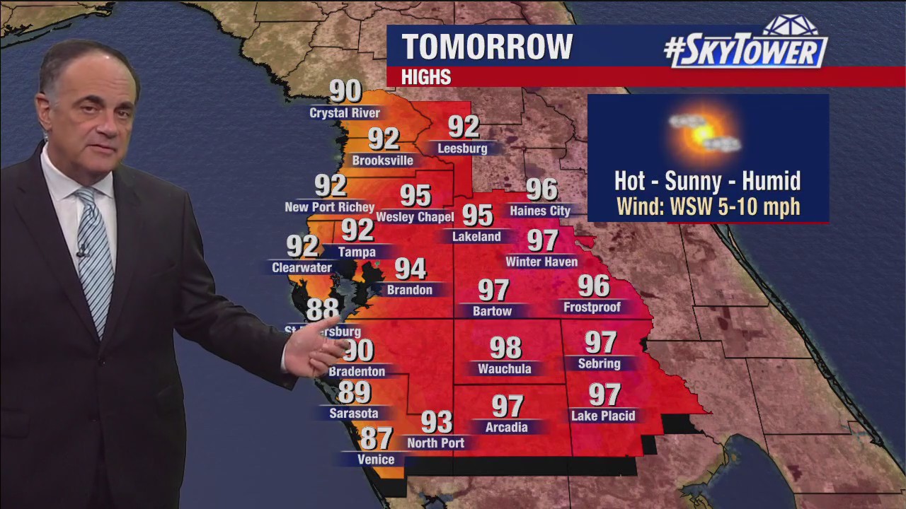 Tampa Weather | Hazy, hot and humid
