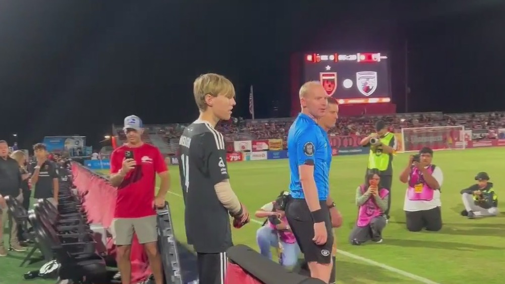 Globe teen honored at Phoenix Rising game after saving family during floods