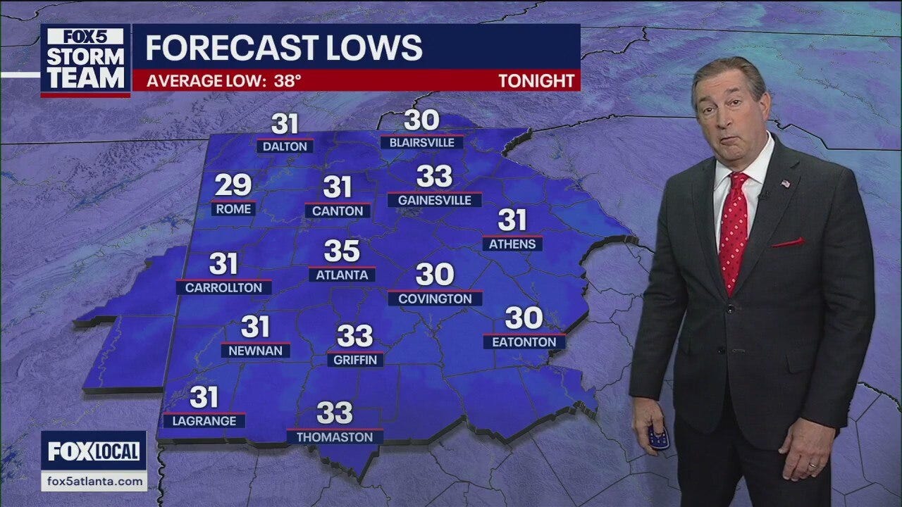 Tuesday evening forecast