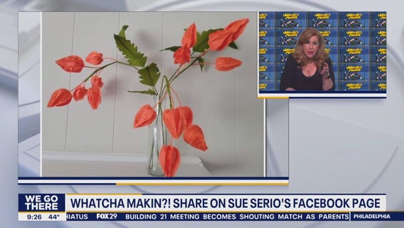 Whatcha Makin? Paper flowers and woven wall hangings