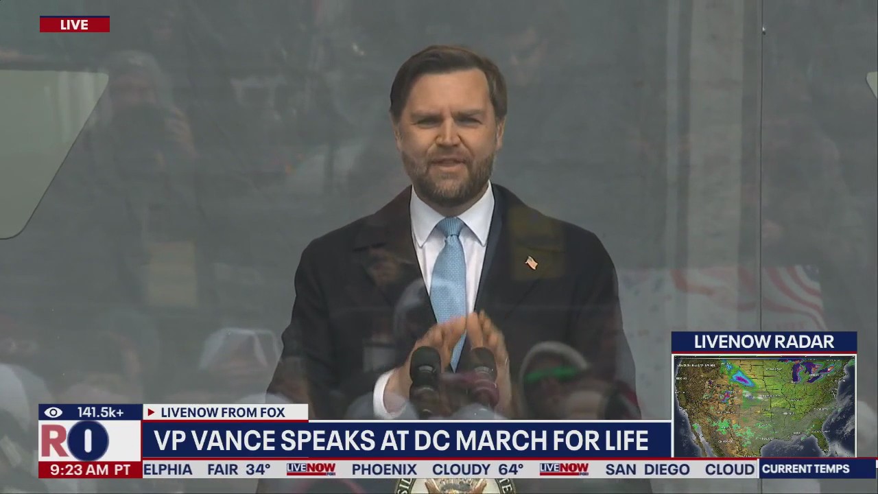 VP Vance speaks at March for Life rally in DC