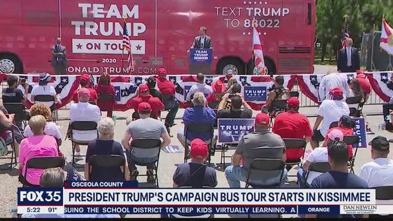 President Trump's campaign bus tour starts in Kissimmee