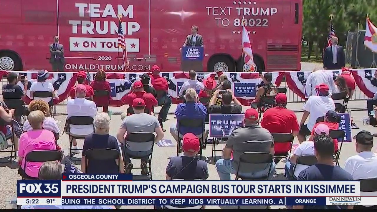 President Trump's campaign bus tour starts in Kissimmee