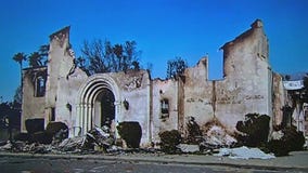Before and after images show California fire damage