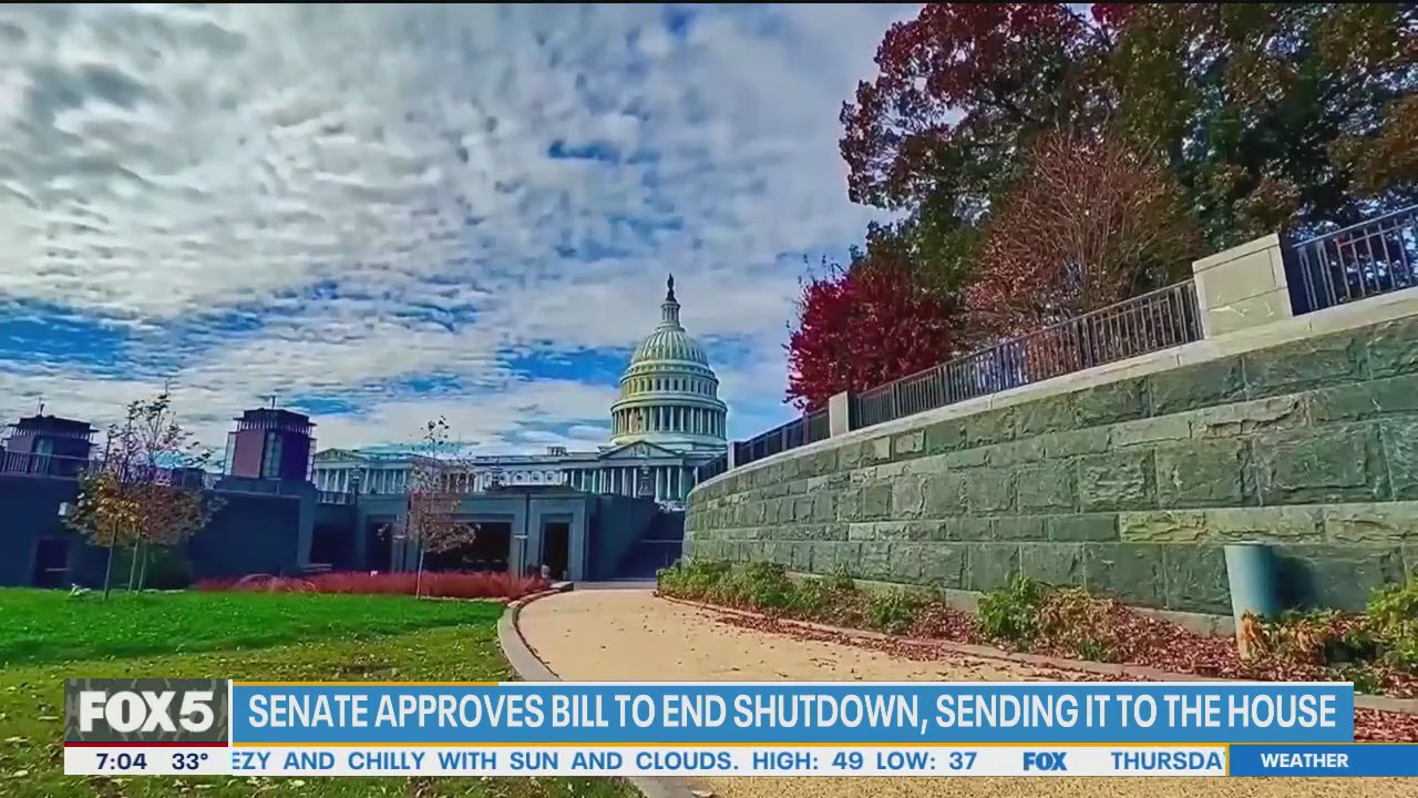 Senate passes legislation to end government shutdown, bill heads to the House