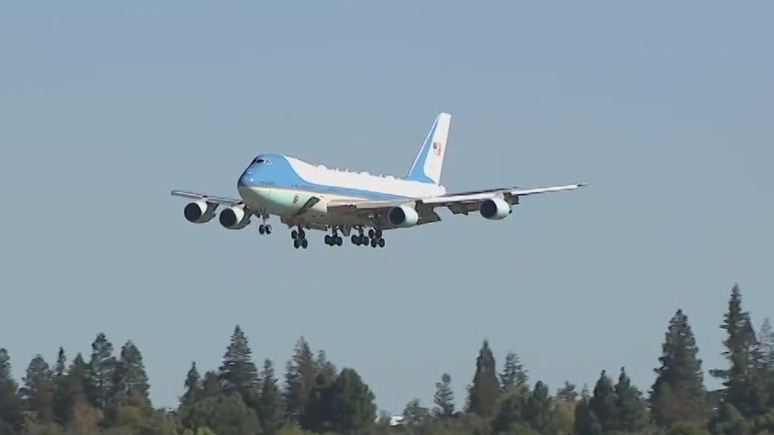 President Biden arrives in California