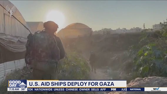 U.S. aid ships deploy to Gaza