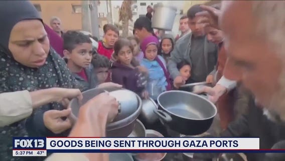 Aid ship sailing to Gaza where hundreds of thousands face starvation 5 months into war