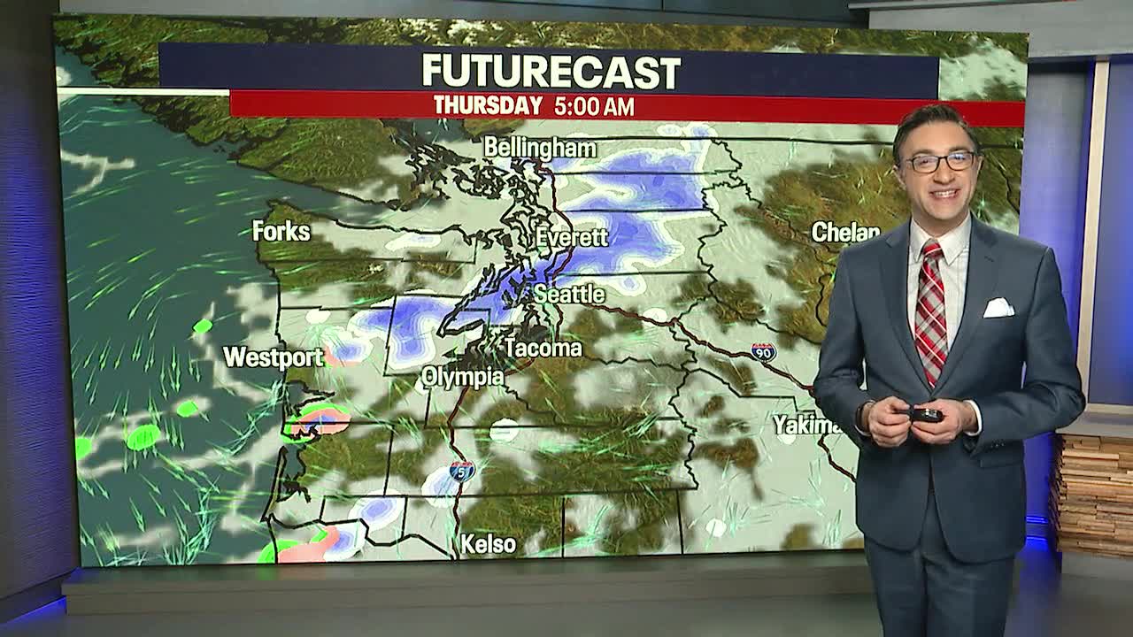 Seattle weather: Snow continues Thursday morning, afternoon sunshine and thawing